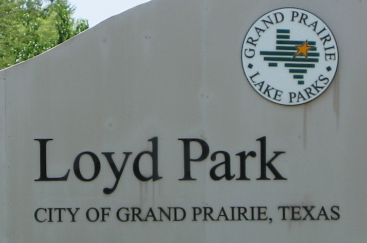 entry sign for Loyd Park