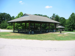 group campsite picnic pavilion