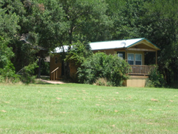 loyd park cabin viewed from the swimming beach